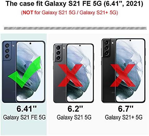 סיאונר אטום זעזועים מכסה לכיסוי של סמסונג גלקסי S21 Fe 5G [לא עבור Galaxy S21 5G] [ירוק]